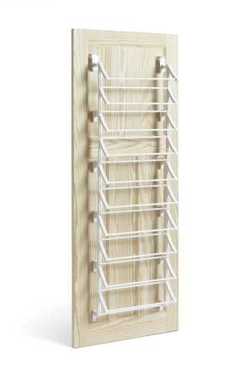 Hanging 10 Shelf Shoe Storage Rack - White