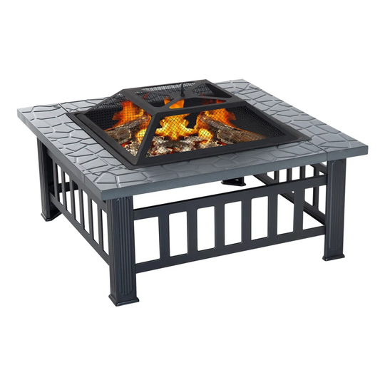 Finulf Steel Charcoal Fire Pit Table