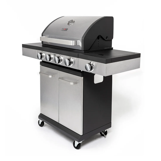 4-Burner Natural Gas BBQ with Cabinet