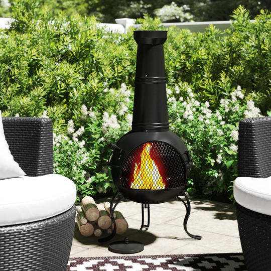 Kobie Steel Charcoal/Wood Burning Chiminea