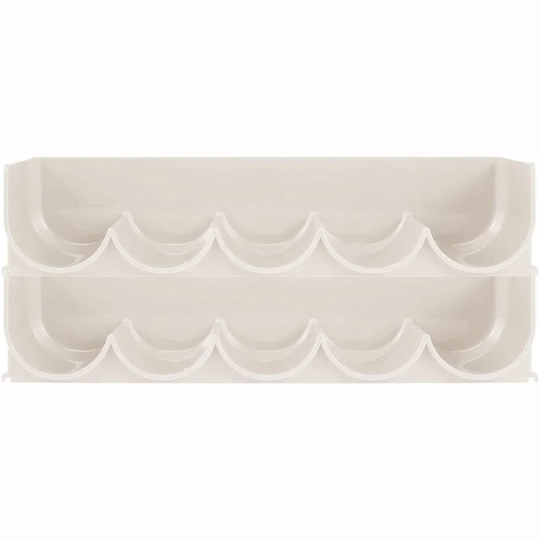 Plastic Free-Standing Water Bottle And Wine Rack Storage Organizer For Kitchen Countertops, Table Top, Pantry, Fridge - Stackable - Holds 10 Bottles,