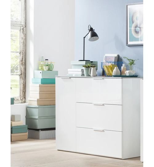 Galaverna 121Cm Wide 3 Drawer Sideboard