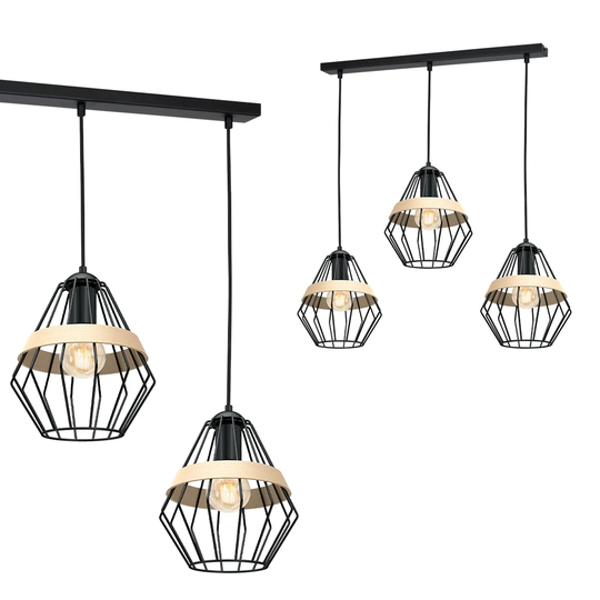 Fredrico 3-Light Kitchen Island Geometric Pendant
