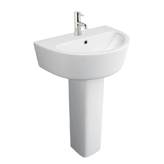 K-Vit Genoa 550mm 1 Tap Hole Basin - No Pedestal