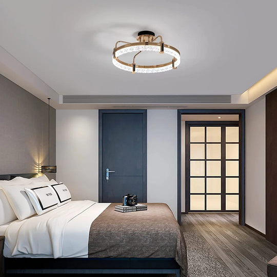Darvel 1-Light 50cm LED Semi Flush Mount