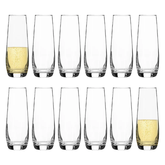Argon Tableware Corto Stemless Champagne Flutes - 230Ml - Pack Of 12
