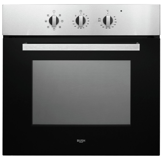 Bush BIBFOSAX Built In Single Electric Oven - Silver