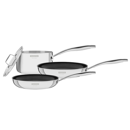 Tramontina Grano 3-PLY 4 Pieces Stainless Steel Non Stick Cookware Set