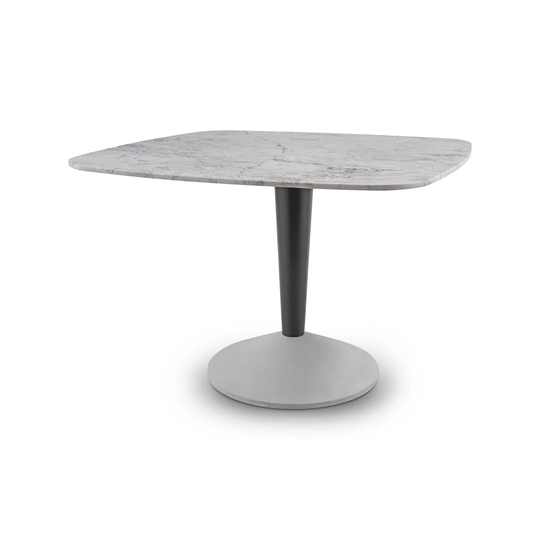 Proxima 110cm Genuine Marble Pedestal Dining Table