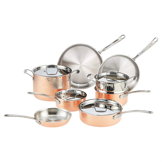Mose 12 Pieces Stainless Steel Cookware Set