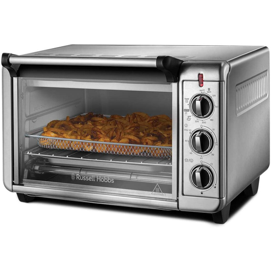 Russell Hobbs 26095 Express Air Fryer Mini Oven - Countertop Electric Convection Oven, Grill and Airfryer with Bake Pan and Rack Included, 1
