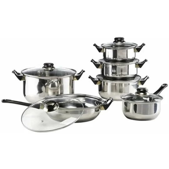 Wipin 12 Piece Stainless steel Cookware Set