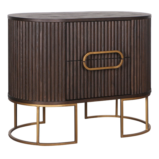 Lunas 70 Cm Wide Solid Wood Sideboard