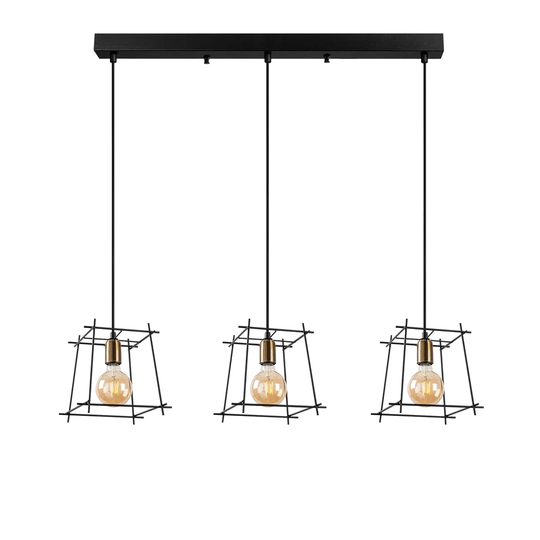 Hullinger 3-Light Kitchen Island Geometric Pendant