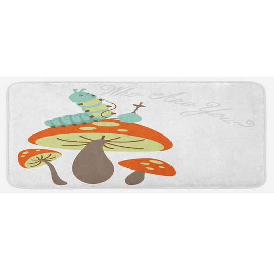 Alice In Wonderland Kitchen Mat Hookah Caterpillar