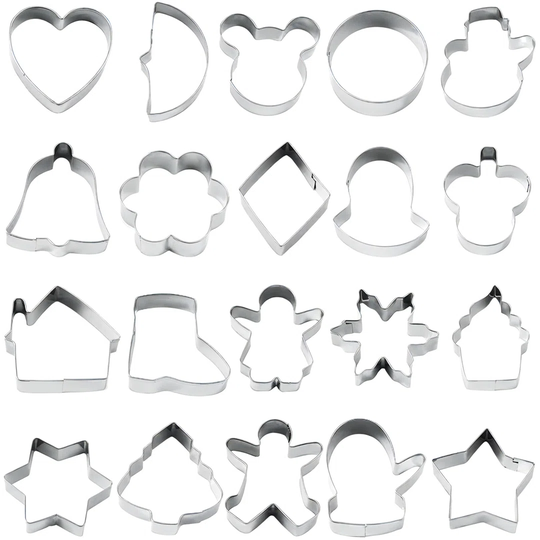 Petrarch 20 Piece Biscuit Cutter Set
