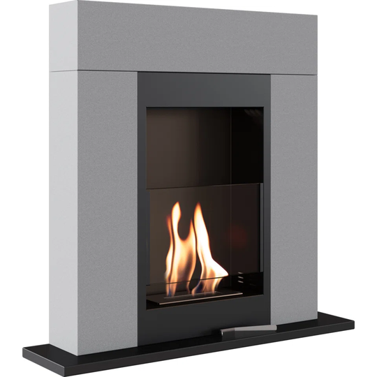 Free Standing Ethanol Fireplace Whiskey Granite