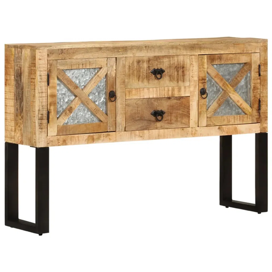 Lucida 110 Cm Wide 2 Drawer Mango Solid Wood Sideboard