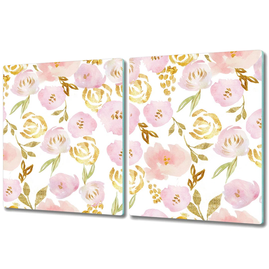 Mccay Tempered Glass Roses Chopping Board