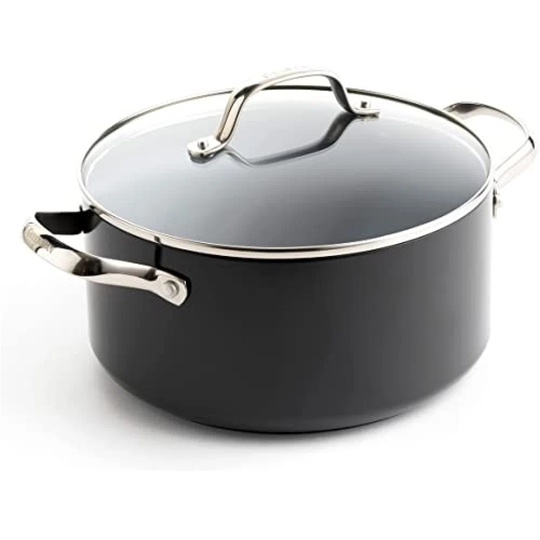 Valencia Pro Ceramic Non-Stick Casserole With Lid - 24 Cm/5.14L, Grey
