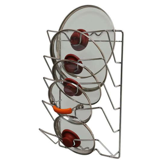 Kitchen Cupboard Saucepan Pot Pan Lid Storage Rack