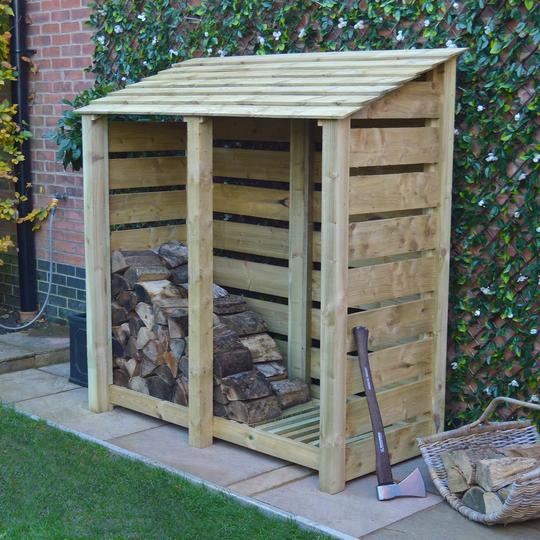 Hambleton 6 Ft. W x 3 Ft. D Wood Log Store