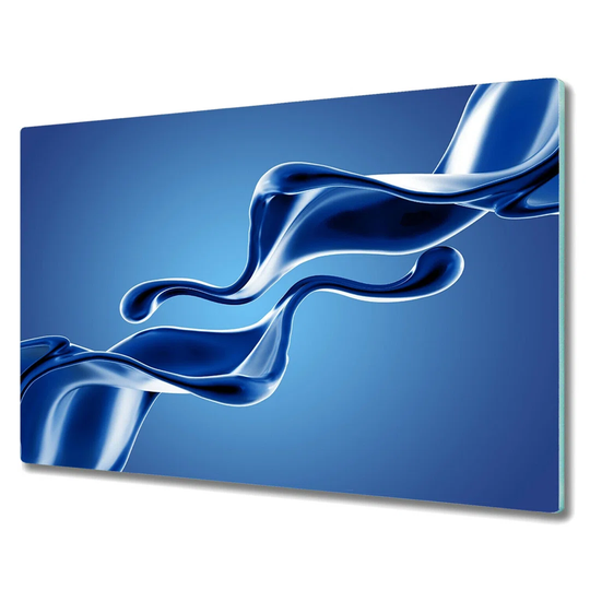 Coleta Tempered Glass Wave Chopping Board
