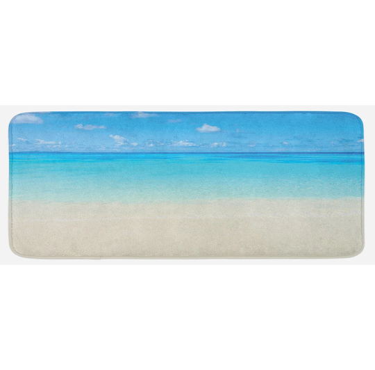 Ocean Kitchen Mat Carribean Sea Beach