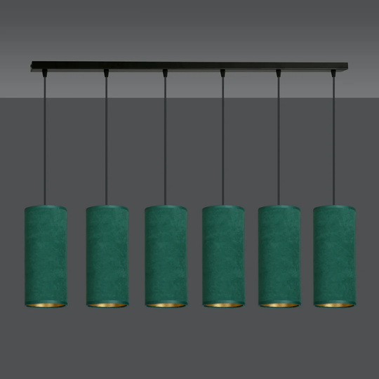 Ealidh 6 - Light Kitchen Island Cylinder Pendant