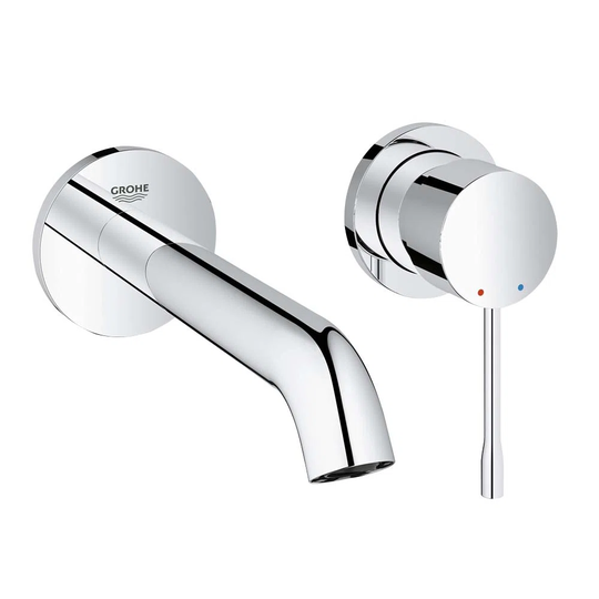 Grohe Essence+ Chrome 2 Hole Trimset Basin Mixer