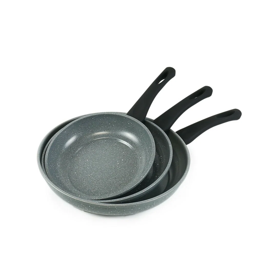 3 Pc DALEMOOR Forged Frying Pan Set