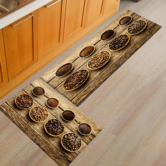 (VARITY COFFEE) BREAKFAST DINING TABLE SAVER KITCHEN MAT