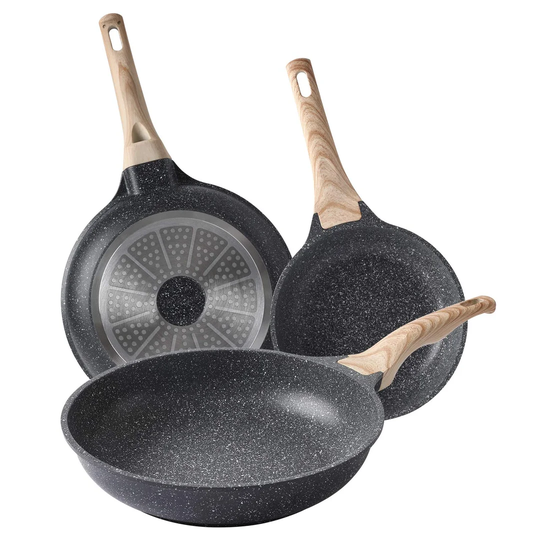 Wilkerson 3-Piece Non-Stick Frying Pan Set