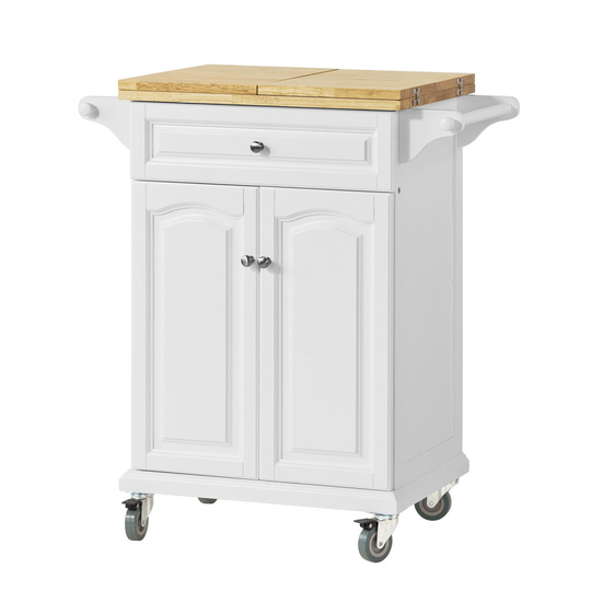 SoBuy® FKW36-WN, Kitchen Storage Trolley with Extendable Worktop