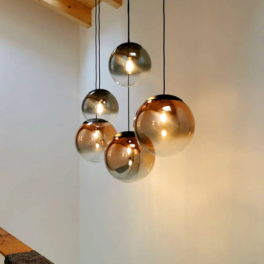 Abdul-Rafay 5 - Light Kitchen Island Globe Pendant