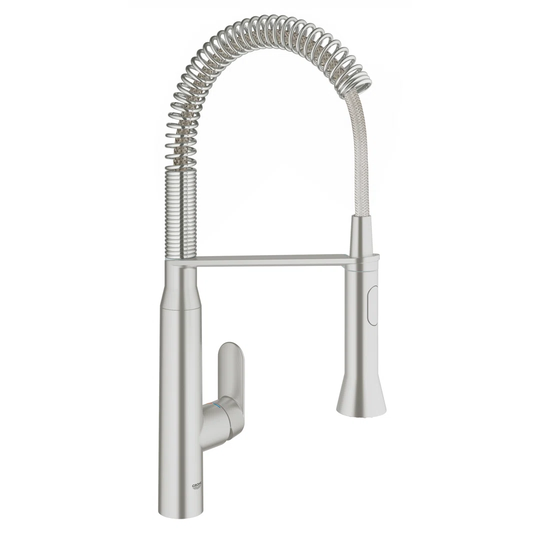 GROHE K7 kitchen tap, medium high spout, professional spray, GROHE StarLight 31379000