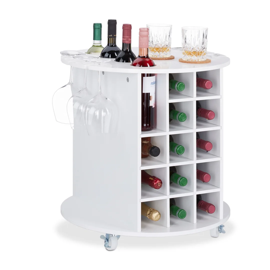 17 Bottle Wine Rack