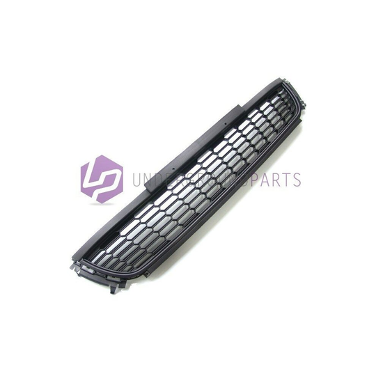 Black Front Lower Bumper Centre Grille to fit VW Polo MK5 2009 - 2013