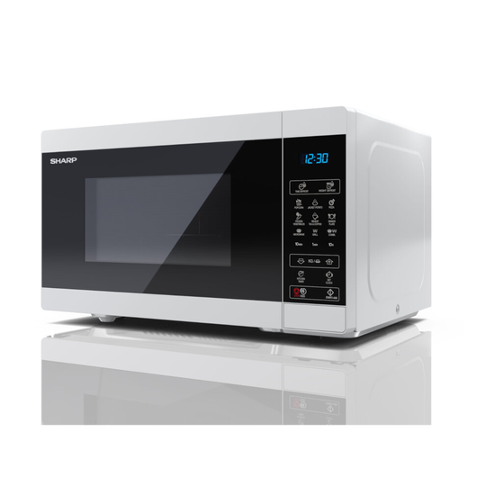 Sharp YC-MG51U-W White 25L 900W Microwave with 1000W Grill and Touch Control