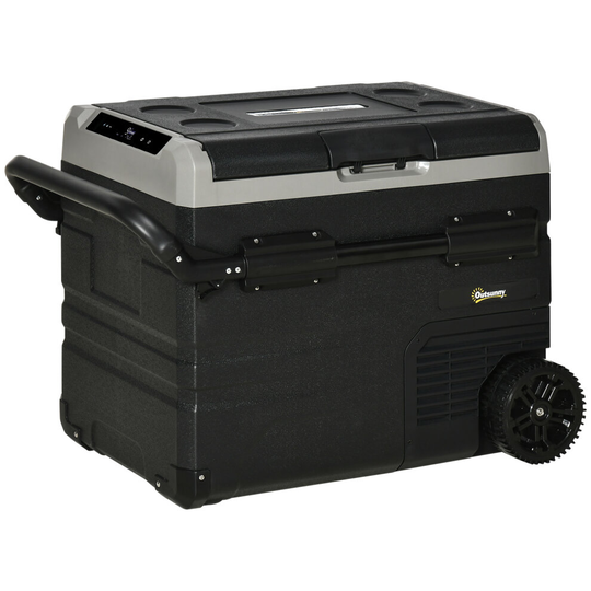Outsunny 50L Car Refrigerator 12V Portable Freezer w/ Inner LED Light