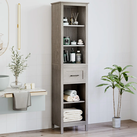 Husted 42cm W x 169.5cm H x 31cm D Free-Standing Tall Bathroom Cabinet