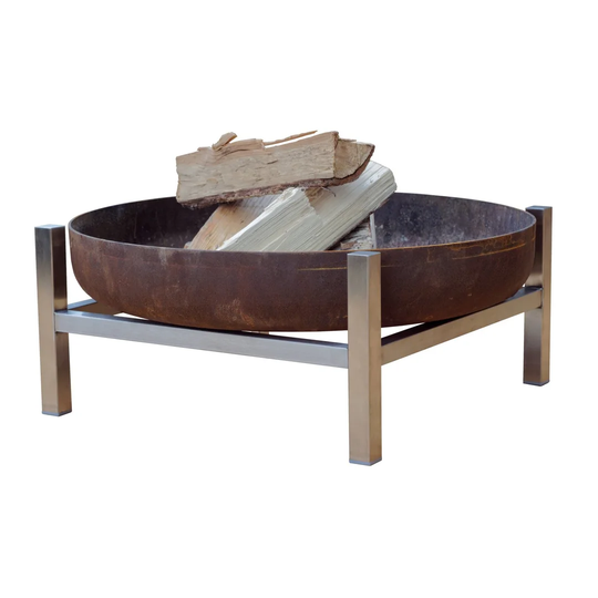 Quane Stainless Steel Charcoal/Wood Burning Fire Pit