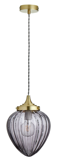 Habitat Orlena Bud Glass Pendant Light - Grey