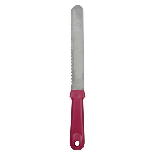 Sponge Cake Cutting Knife 35 Cm Raspberry