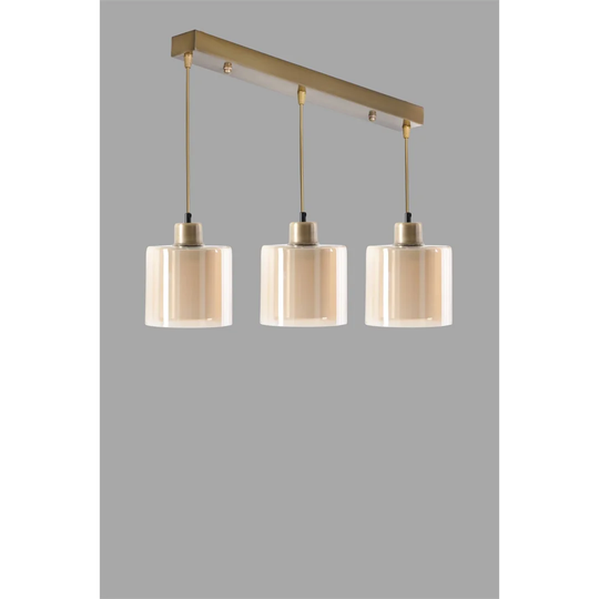 Malek 3-Light Kitchen Island Cylinder Pendant