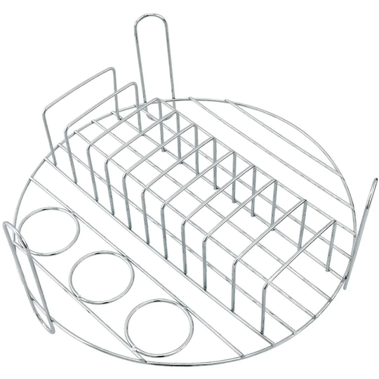 Halogen Oven Full Breakfast Grill Rack Egg Boiler Toaster 10-12 Litre Ovens | Durable | Made From Stainless Steel | Height: 11cm - Diameter: 25cm
