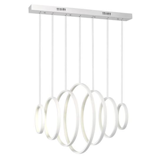 Calina 7-Light Kitchen Island Geometric LED Pendant