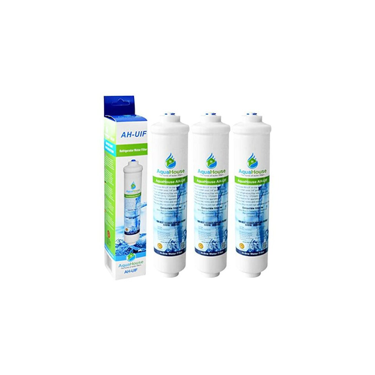 3X AquaHouse AH-UIF Universal Fridge Water Filter fits Samsung LG Daewoo Rangemaster Beko Haier etc Fridge Freezer