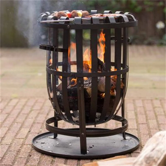 Anatol 56Cm H x 40Cm W Steel Wood Burning Outdoor Fire Pit