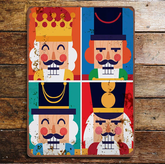 Nutcracker Cookies Gingerb Metal Wall Décor